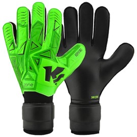 KEEPERsport Zone RC Goalkeeper Gloves, 3 mm Grip, Football Gloves for Adults and Children, Size 4-11, Green