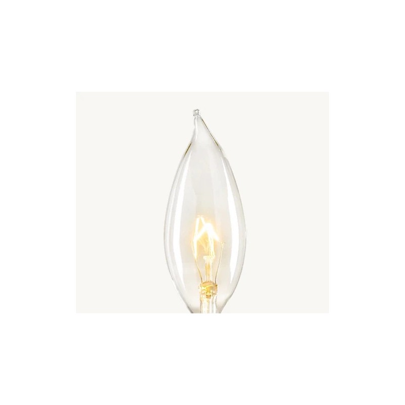 Restoration Hardware RH Camino FLAME CANDELABRA Bulbs 15W 120V Bulb