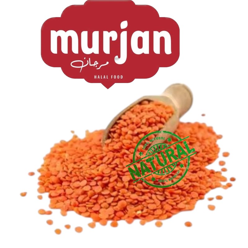 Murjan Red Split Lentils, 5 lbs, 100% Turkish Lentils, Masoor