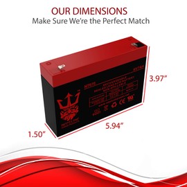 Neptune 6V 7Ah NT-670 Rechargeable SLA Sealed Lead Acid Battery - 5 Pack