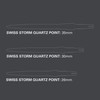 Target Darts Swiss Point Storm Dart Tips, Quartz (Pack of