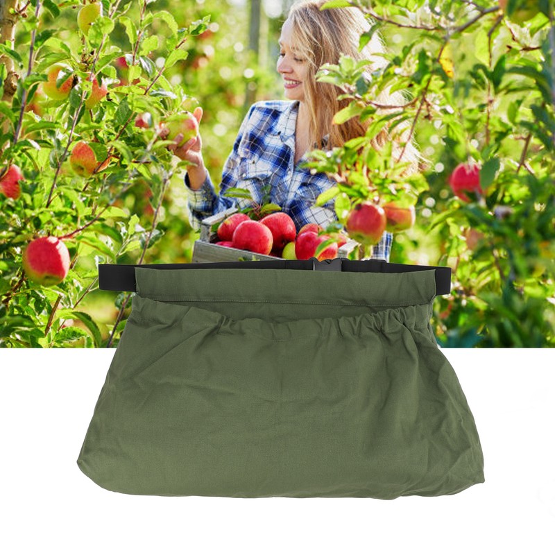 Picking Bag Waist Hanging Design Foldable Large Capacity Oxford Cloth