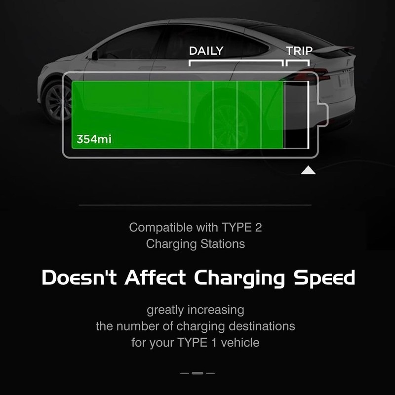 EV Charger Type 1 to Type 2 Adapter,SAE J1772 to