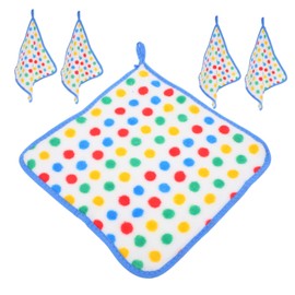 Zerodeko Coral Fleece Dish Cloths 5pcs Set Absorbent Kitchen Towels Reusable Dish Rags Soft for Gentle Cleaning and Drying