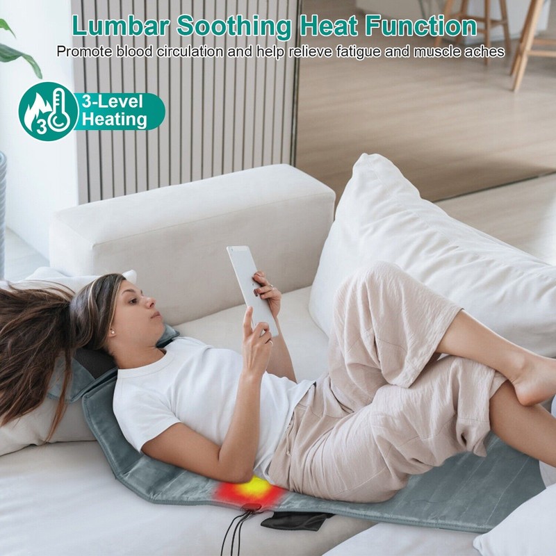 iMounTEK Electric Full Body Heated Massage Mat Neck Back Heating