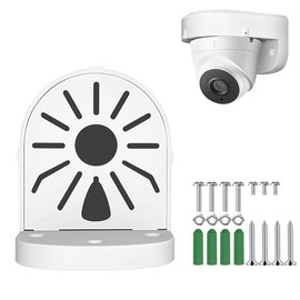 ZT-NET ZT-NET Universal Wall Mount Bracket for Dome Security Camera, Cable Management Mounting Case Deep Base Junction Box, Indoor and Outdoor CCTV IP Surveillance Cameras Holder Aluminum Alloy