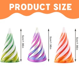 3 Pieces Impossible Cone, 3D Print Spiral Cone Fidget Toy, Pyramid Spiral Toy, Passthrough Sculpture, Sculpture Stress Relief Desktop Decorations Toy for Children Adults Gift