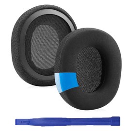 Adhiper Arctis 1/3/5/7/9 Replacement Ear Pads Cushions, Upgraded Cooling Gel & Mesh Fabric Earpads for SteelSeries Arctis 1/3/5/7/7+/7P/7P+/7X/7X+/9/9X/Pro/Prime, Ear Pads with Memory Foam (Black)
