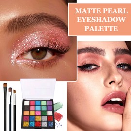 25 Colors Eyeshadow Palette with Brush,Ultra-Blendable Eye Makeup Palette,Long Lasting High Pigmented,Waterproof,Colorful Smooth Eye Shadow Palette for Women D