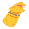 Dog Raincoat Waterproof Transparent PVC Brim Adjustable Hooded Dog Rain