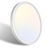libtit 7 Inch White Flush Mount Ceiling Light, 15W 1500Lm