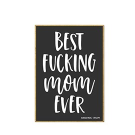 Honey Dew Gifts, Best Fucking Mom Ever, 2.5 inch by 3.5 inch, Locker Decorations, Refrigerator Magnets, Fridge Magnets, Decorative Sayings Magnets, Mom Magnet, Gifts for Mom, 754279