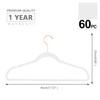 MIZGI Premium Velvet Hangers (60 Pack) Heavy Duty - Non