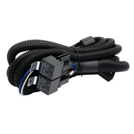 Luxster 9012 9005 9006 LED High-Performance Automotive Headlight Relay Harness - 40A Capacity, Designed for LED Lighting, Equipped with Overload Protection Fuse