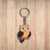 Framan Wooden Owl Keyring in Various Models, Craftsmanship, Sustainable Product,