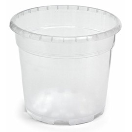 VESSEL TRANSPARENT PLASTIC IDEAL FOR ORCHIDS DIAMETER CM 21