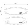 Brembo P78020 Rear Brake Pads Pack of 4