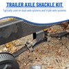 Racewill Trailer Shackle Kit, Tandem Axle Trailer Kit for Double