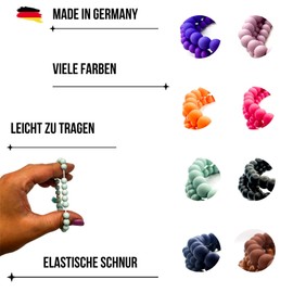 perela - Handmade - Perlen Armband - Damen Wickelarmband -stylischer Schmuck- Sommerarmband - Für jeden Tag - Schickes Geschenk (Schwarz)