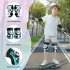 kcayony Kids Knee Elbow Wrist Pads Set for Boys Girls