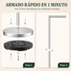 JeeLeeko Portarollos Papel Higienico,Acero Inoxidable,5 Rollos,Plata