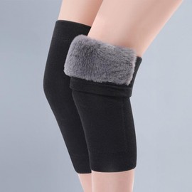 Unisex thermal insulation cold protection fleece knee warmer knee tosh leg warmer golf