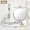 BTremary 9” Large Wall Mounted Makeup Mirror 1X/7X Double-Side Bathroom
