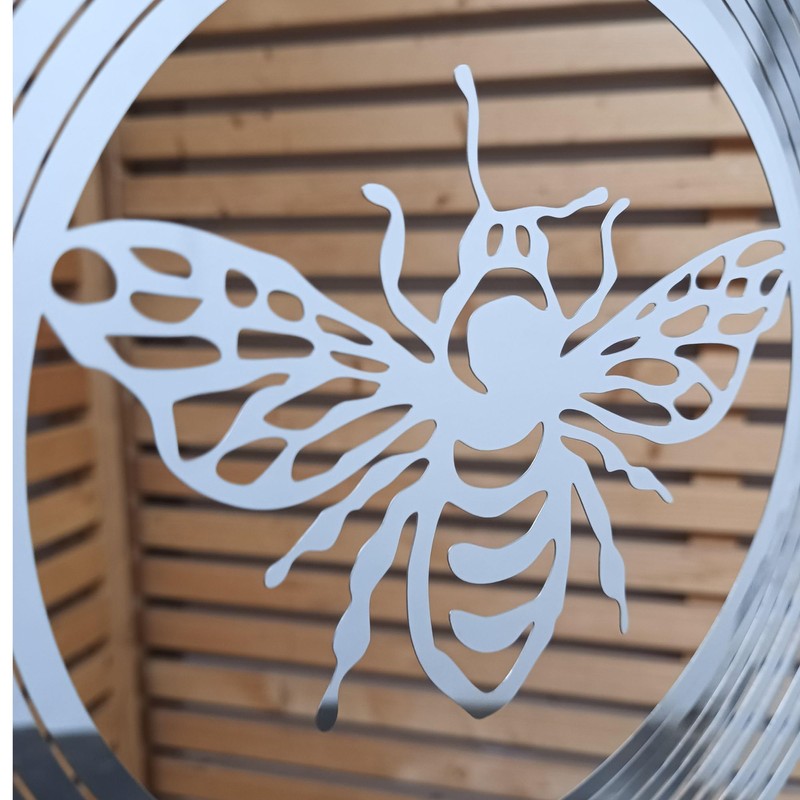 Stainless Steel Wind Spinner - Bumble Bee