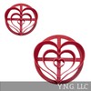 Heart Pattern Set of 2 Sizes Concha Cookie Cutters Mexican