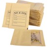 WACCOMT Pack Pack of 100 Small Brown Resealable Kraft Paper