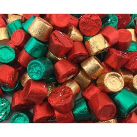 Rolo Chewy Caramels in Milk Chocolate, Green Gold Red Color (Pack of 2 Pounds)