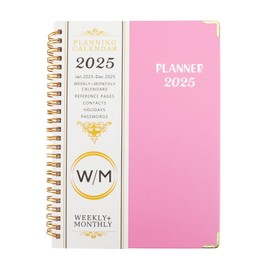 2025 Planner Planner 2025 2025 Planner Weekly and Monthly 2025 Calendar Monthly Planner with Printed Tabs Jan 2025 - Dec 2025 Flexible Cover Twin-Wire Binding Daily Organizer 8.5 X 6.1 Inch Black