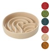 BICOPET Ceramic Maze Dog Slow Feeder with Non-Slip Silicone Rim
