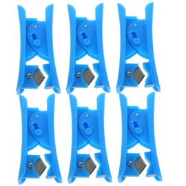 SHINEOFI 6Pcs Ratcheting Tube Cutter Kit Compact Nonslip Handle for Cutting Pe PU Hose Multi Tubing Durable Portable Cutter Tool with Smooth Edges for Plumbers Electricians