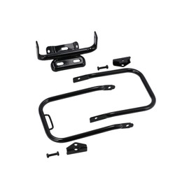 AKF Complete Luggage Rack Black with Backing Long Support Bar for Simson S50, S51, S70