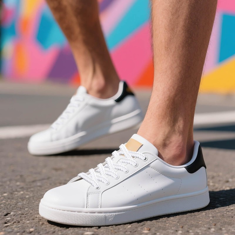 DELELE Thick Flat Shoe Laces: Replacement Athletic 55 Inch Black