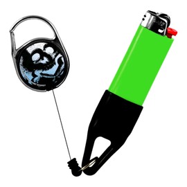 Premium Lighter Leash Retractable Lighter Holder -Skull Series - Standard Size