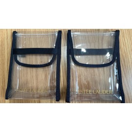 Estée Lauder NEW 2pc Estee Lauder Brand Clear waterproof make up cosmetics Bags free ship