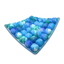 3D Air Cell Inflatable Pressure Relief Seat Cushion with Anti-Slip on the Bottom, Self-Inflating Portable Seat Pad Suitable for Office Chair, Car Seat, Home Living, Wheelchair (Blue)