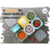 500ml Individual Pizza Dough Proofing Container with Airtight Lid –