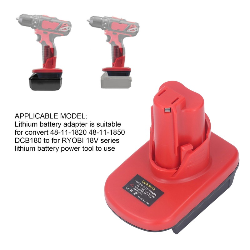 Lithium Battery Adapter Converter for 48‑11‑1820 48‑11‑1850 DCB180 to for