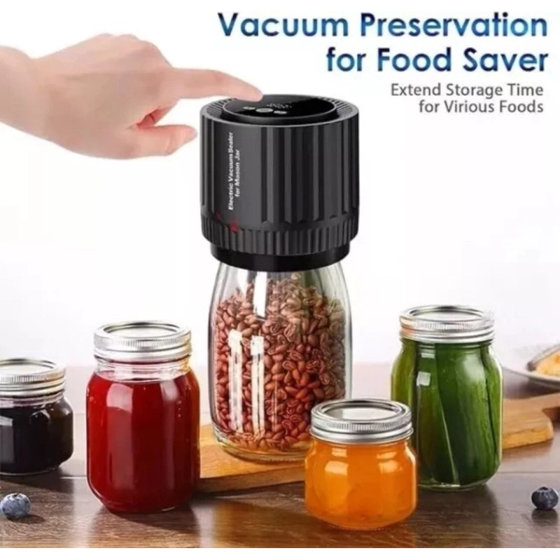 Electric Mason Mason Jar Vacuum Sealer Wireless LED screen VP06