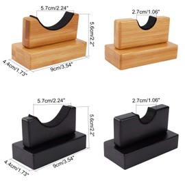 AHANDMAKER Baseball Bat Display Stand, Set of 2 Baseball Bat Display Cases, Baseball Bat Horizontal Rack for Horizontal Display, 2 Colors