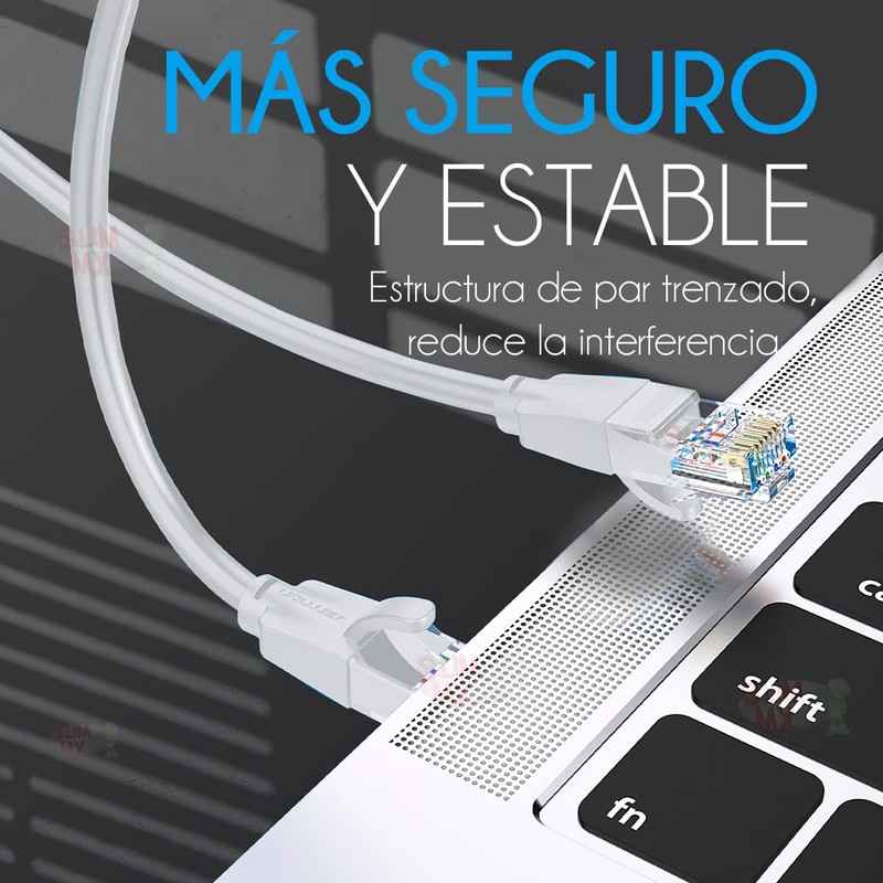Cable Ethernet Para Red Cat6, Vention, Rj45 Utp 2 Metros