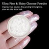 BISHENGYF Chrome Powder for Nails: 6pcs Metallic Effect Chrome Powder