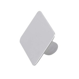 AKOAK 2 Pcs Stainless Steel Square Palette Mini Ring Makeup Palette Nail Blur Painting Tools DIY Nail Art can be Used for Eye Shadow Eyelash Pigment Mix