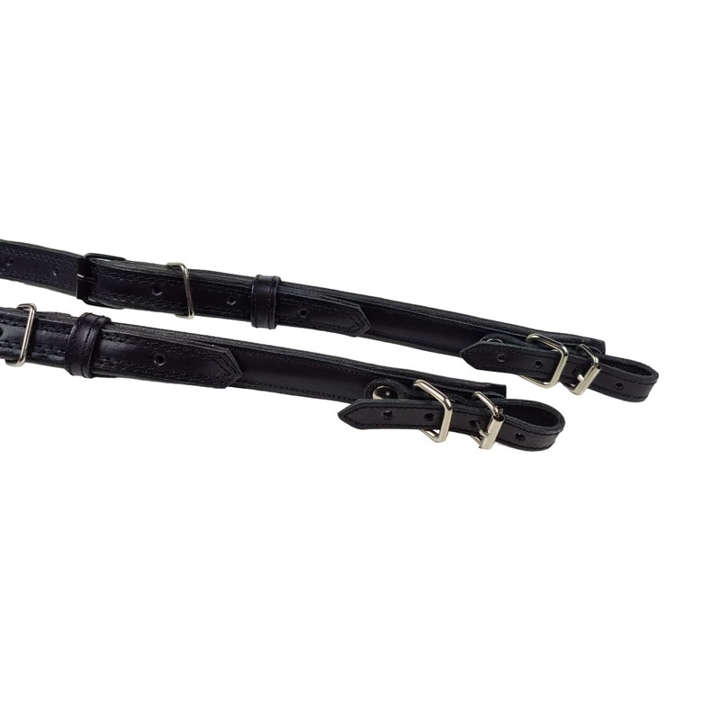 Accordion Straps Leather 60-120 Bass Black, black