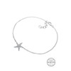 Elli Women's Foot Jewellery Starfish Crystals, Facet cut, Crystal