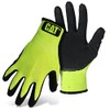 Cat® CAT017411X High Visibility Work Gloves – X-Large, Dip Textured