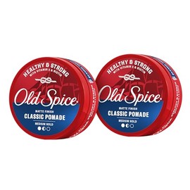 Old Spice Hair Styling Pomade for Men, Medium Hold No Shine 2.22 Fl Oz Each, Twin Pack